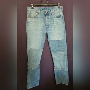 Levi’s patchwork jeans 33/34